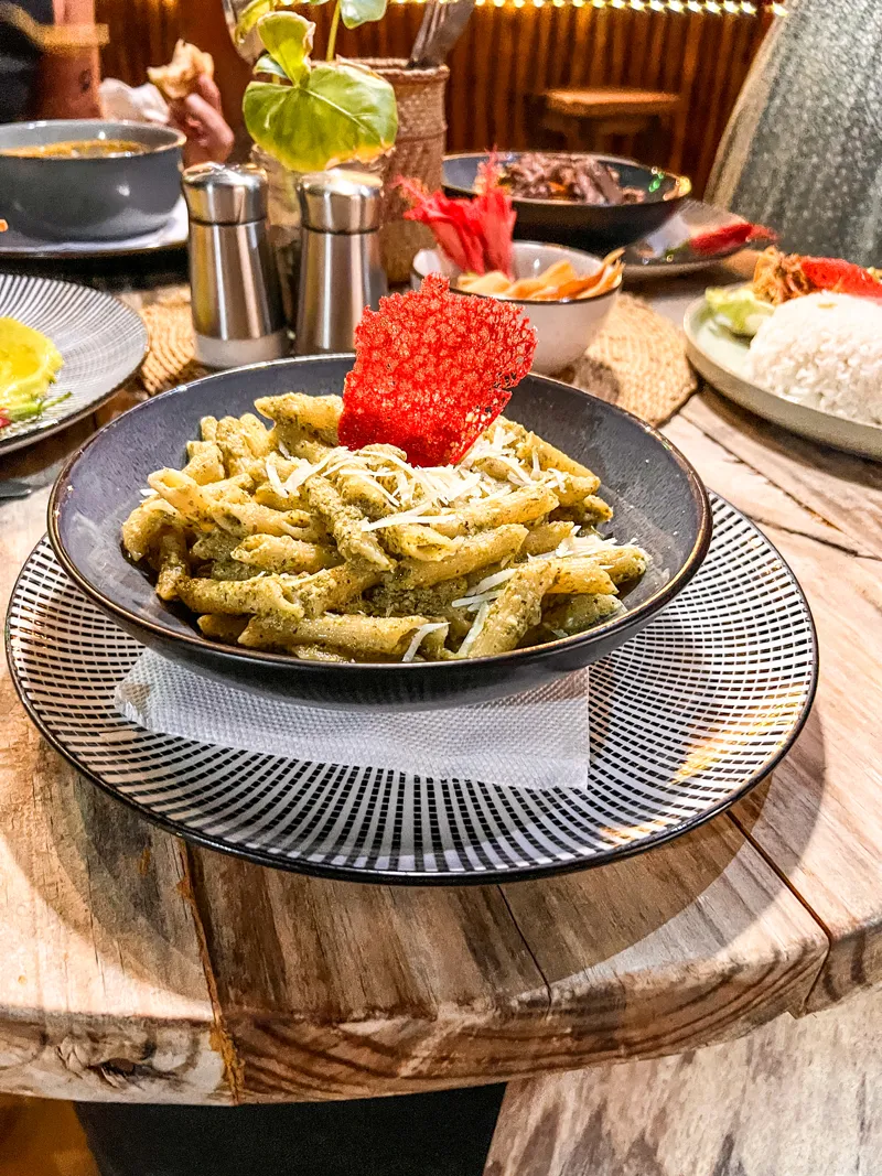 HI Zanzibar Pasta Pesto